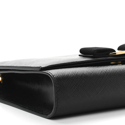 Salvatore Ferragamo Printed Calfskin Medium Ginny Shoulder Bag Black 5 of 10