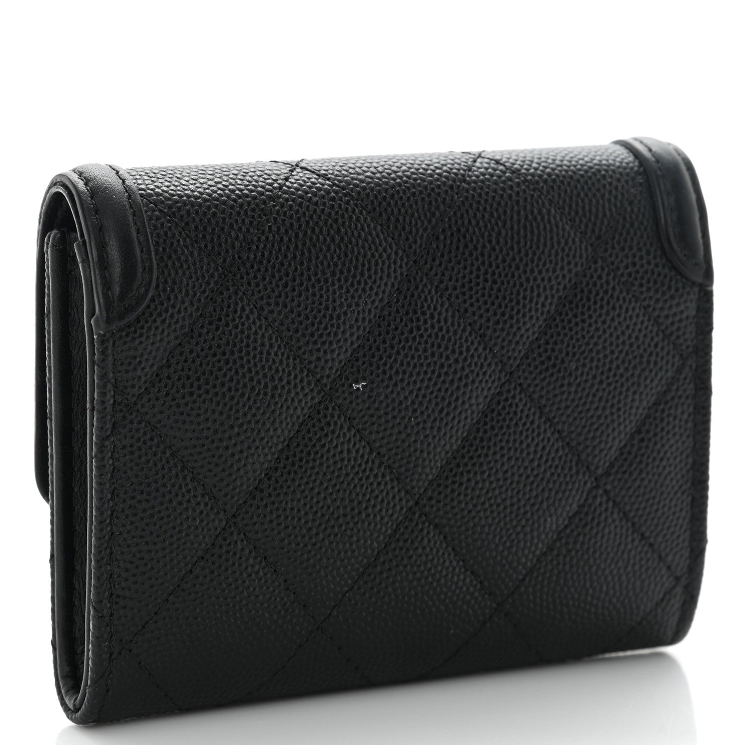Chanel Caviar Quilted Medium Filigree Flap Wallet Black 3 of 10