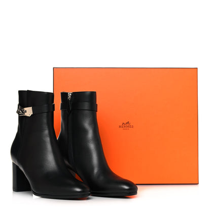 Hermes Calfskin Saint Germain Ankle Boots 37.5 Black 12 of 12