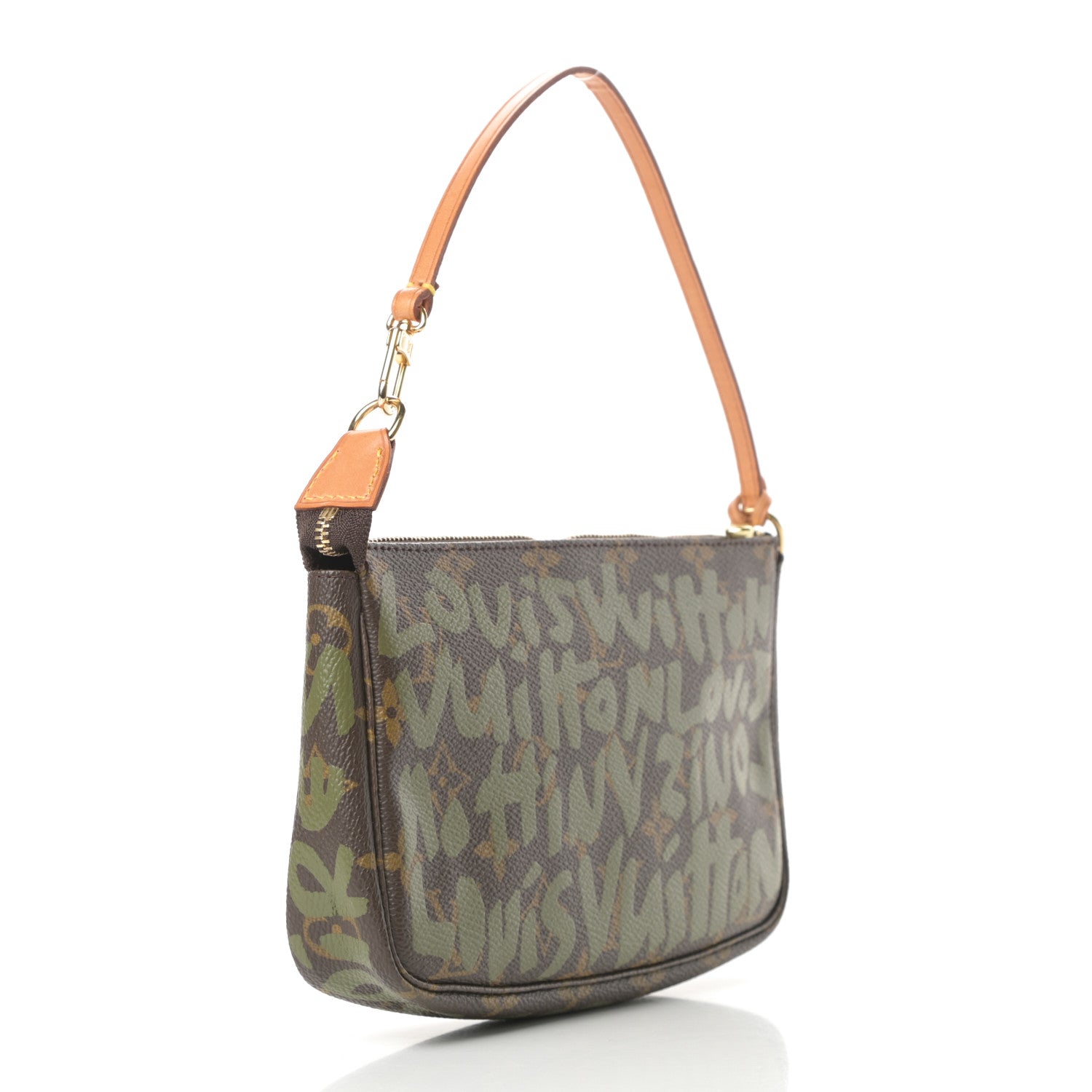 Louis Vuitton Monogram Graffiti Pochette Accessories Kaki 3 of 12