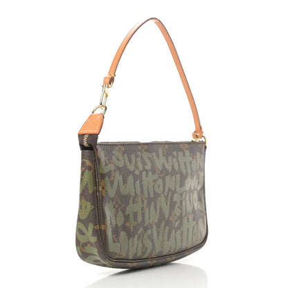Louis Vuitton Monogram Graffiti Pochette Accessories Kaki 3 of 12