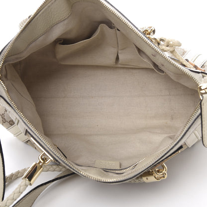 Gucci Monogram GG Canvas Small Bella Top Handle Bag Off White 6 of 18