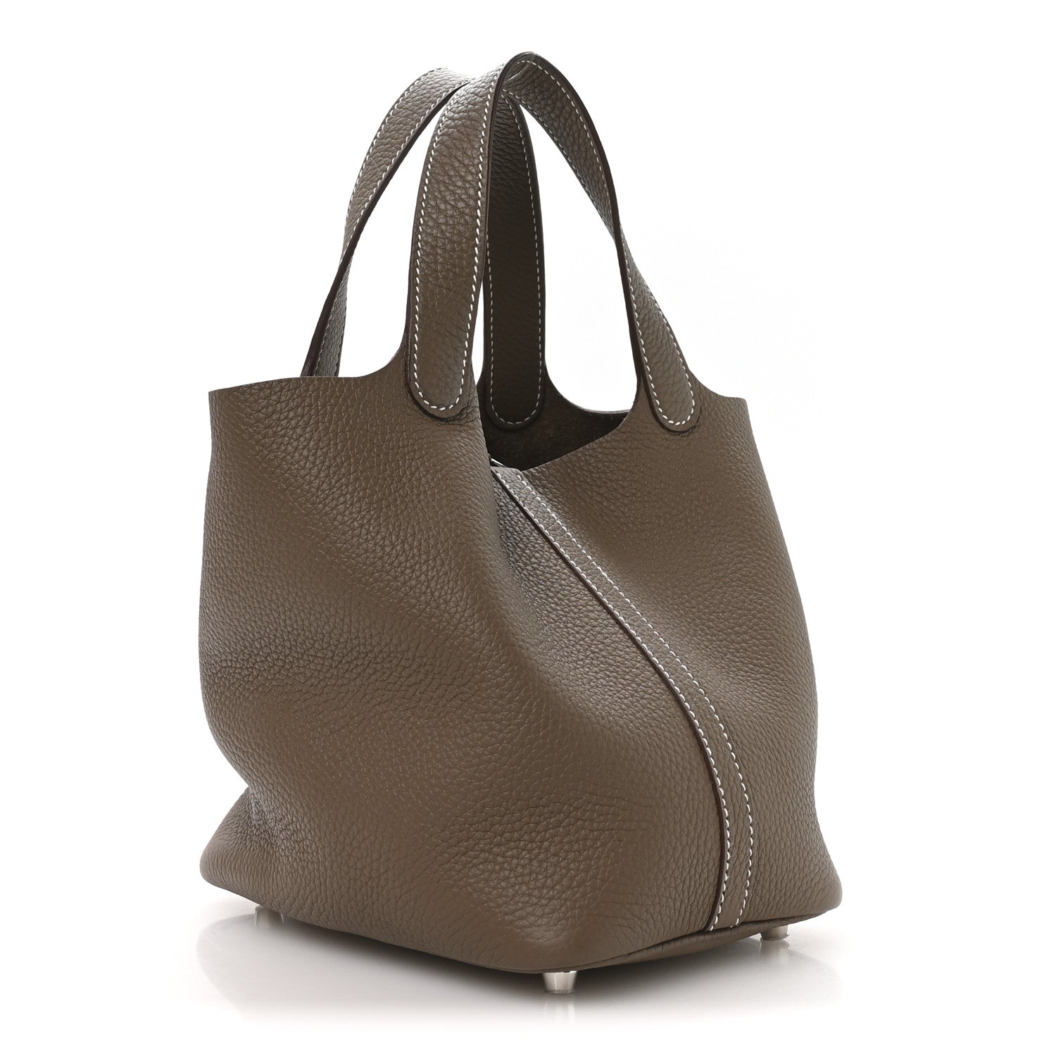 Hermes Taurillon Clemence Picotin Lock 18 PM Etoupe 3 of 13