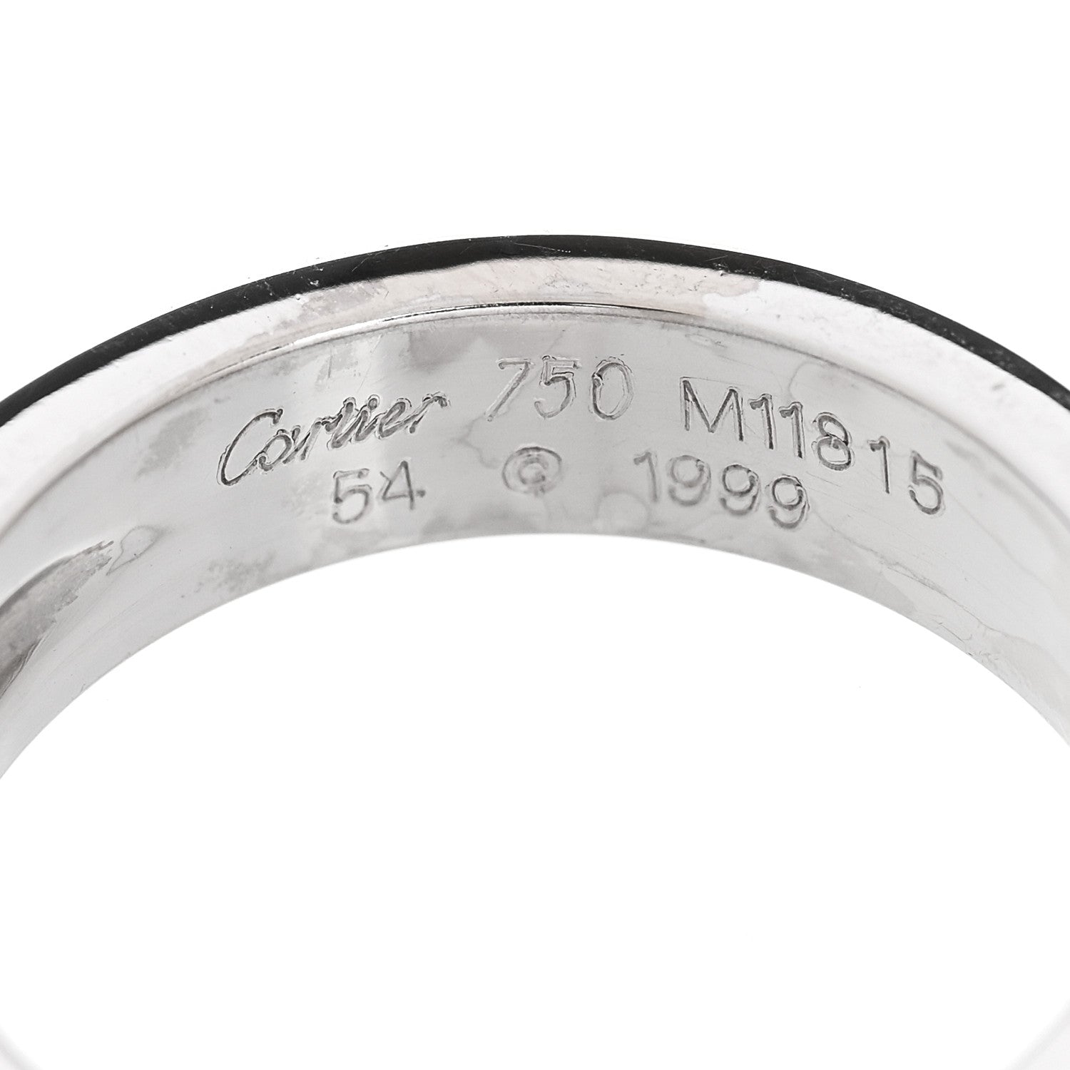 Cartier 18K White Gold Diamond Tectonic Band Ring 54 7 4 of 4