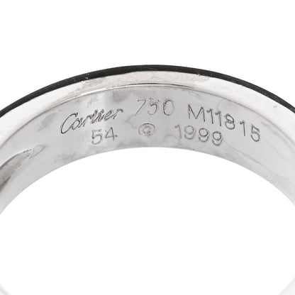 Cartier 18K White Gold Diamond Tectonic Band Ring 54 7 4 of 4
