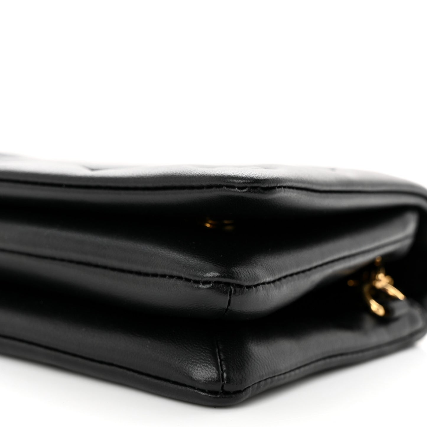 Lambskin Embossed Monogram Pochette Coussin Black