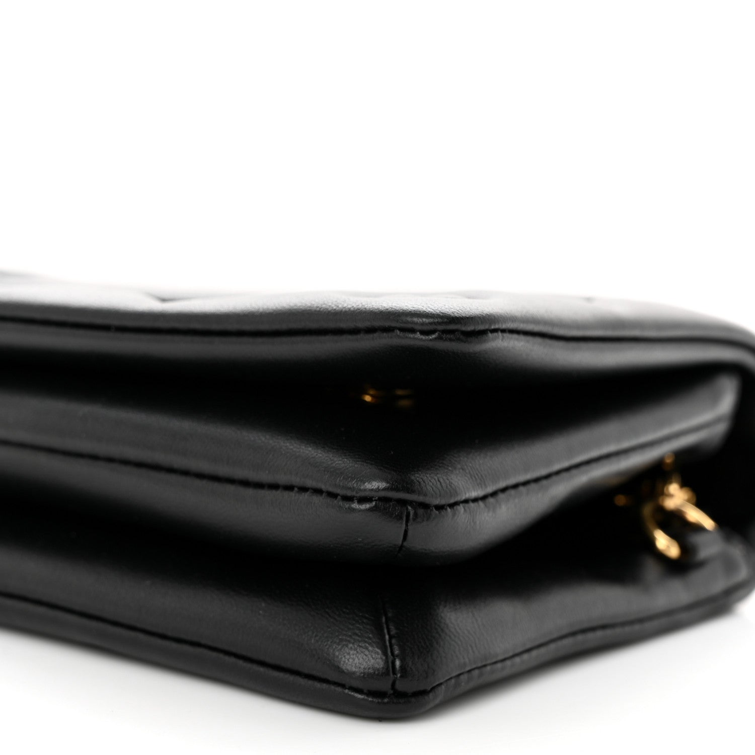Louis Vuitton Lambskin Embossed Monogram Pochette Coussin Black 9 of 10