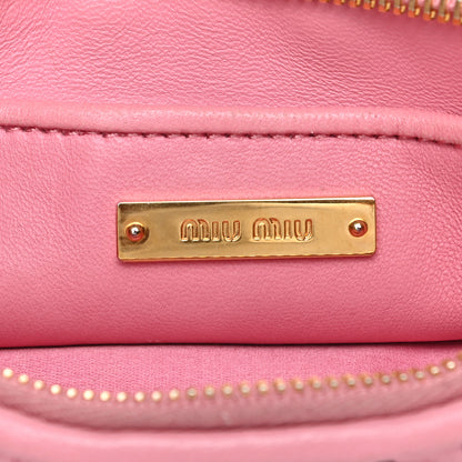 Miu Miu Nappa Matelasse Clutch Rosa 8 of 10