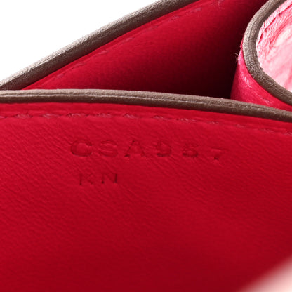 Hermes Ostrich Constance 18 Rose Pourpre 8 of 12