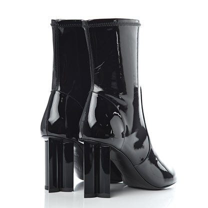Louis Vuitton Patent Silhouette Ankle Boots 36 Black 4 of 9