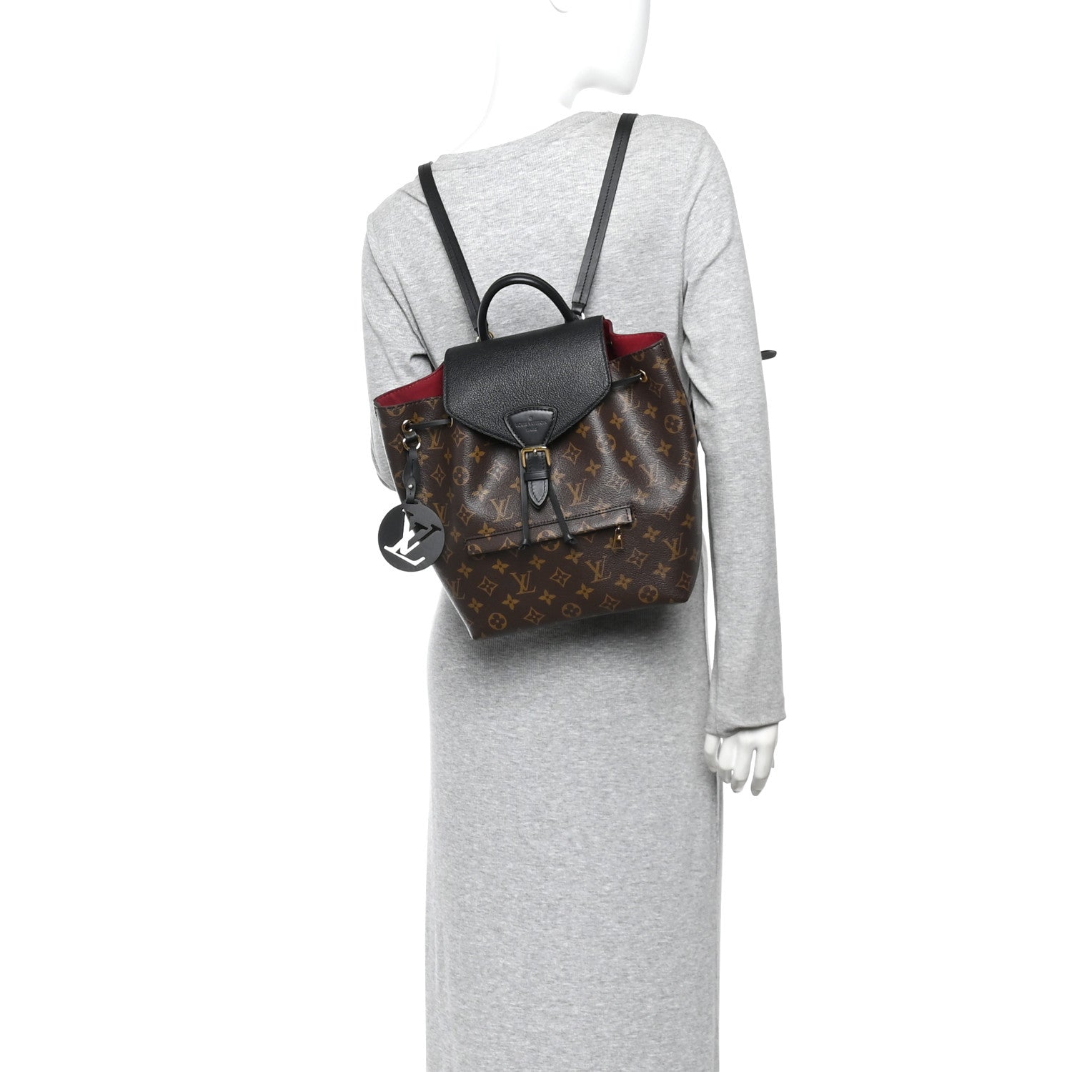 Louis Vuitton Monogram Montsouris PM Black 2 of 9