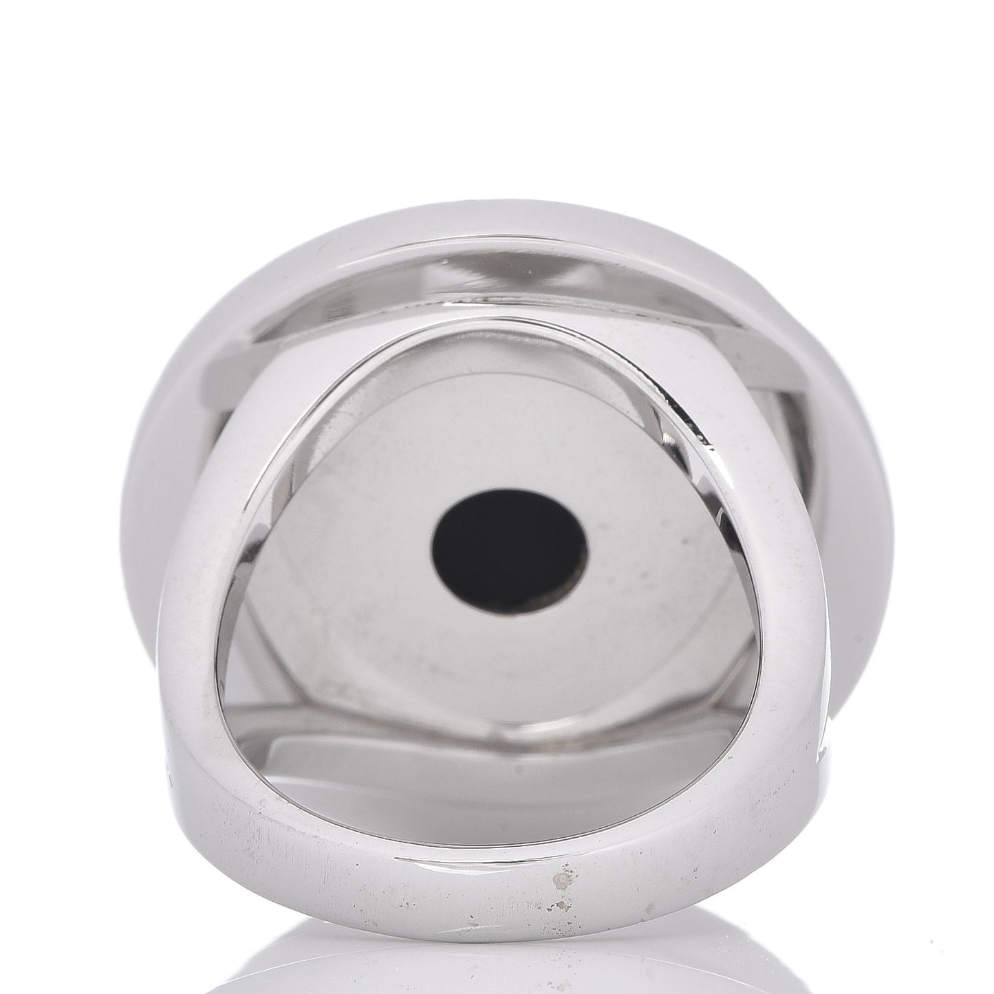 18K White Gold Black Onyx Bvlgari Bvlgari Ring 51 5.75