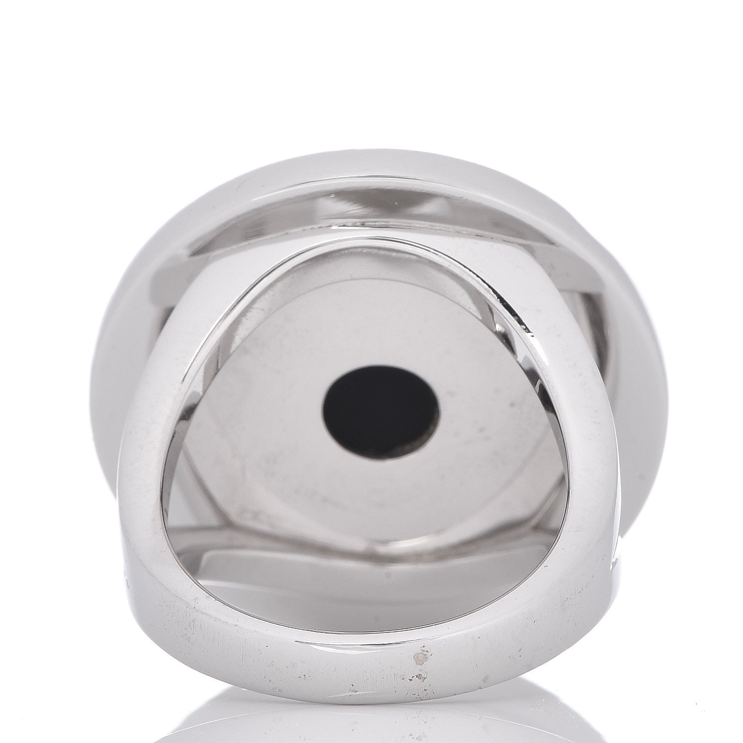 Bulgari 18K White Gold Black Onyx Bvlgari Bvlgari Ring 51 5.75 4 of 5