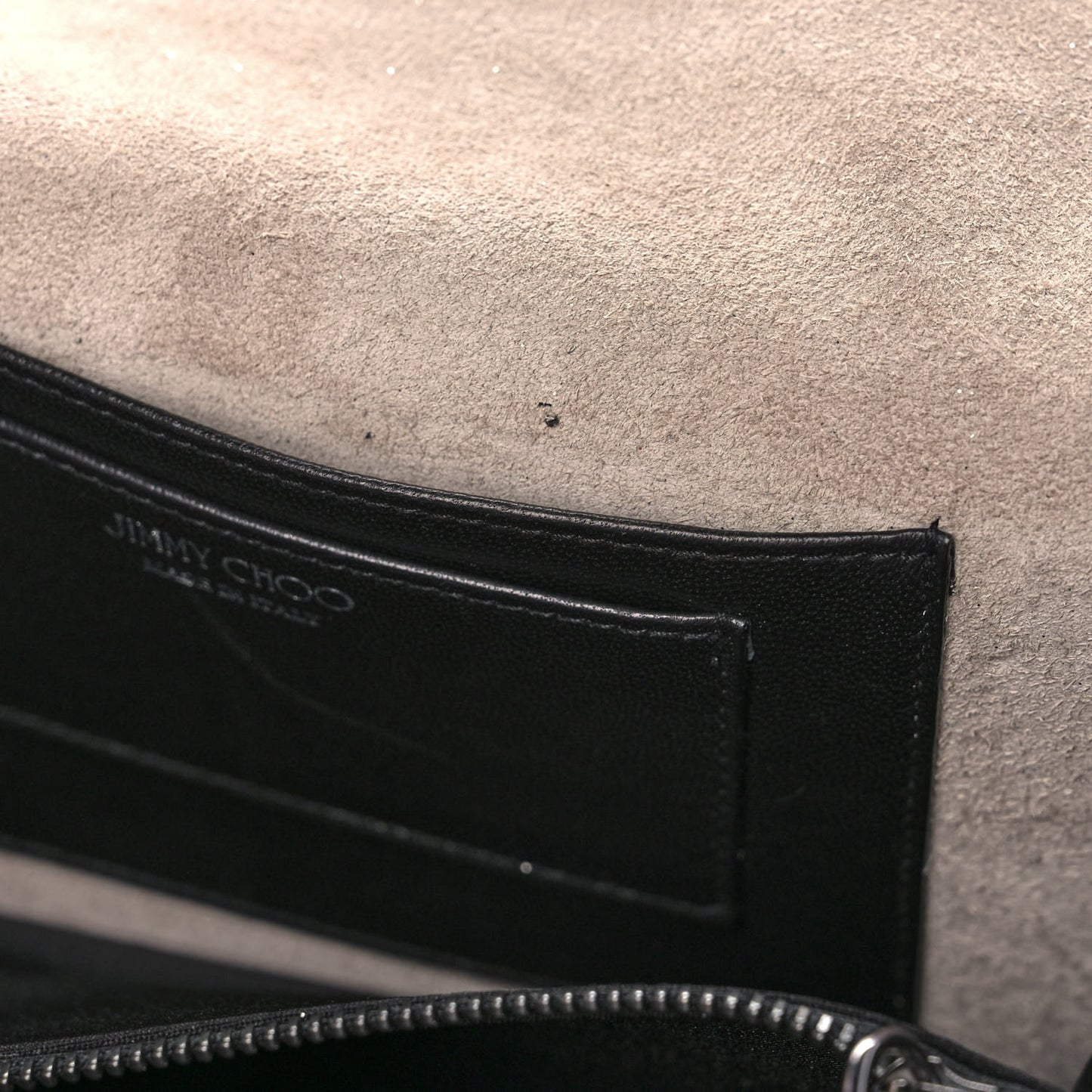 Glitter Florence Wallet on Chain Anthracite