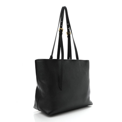 Prada Vitello Daino Pocket Shopping Tote Black 3 of 10