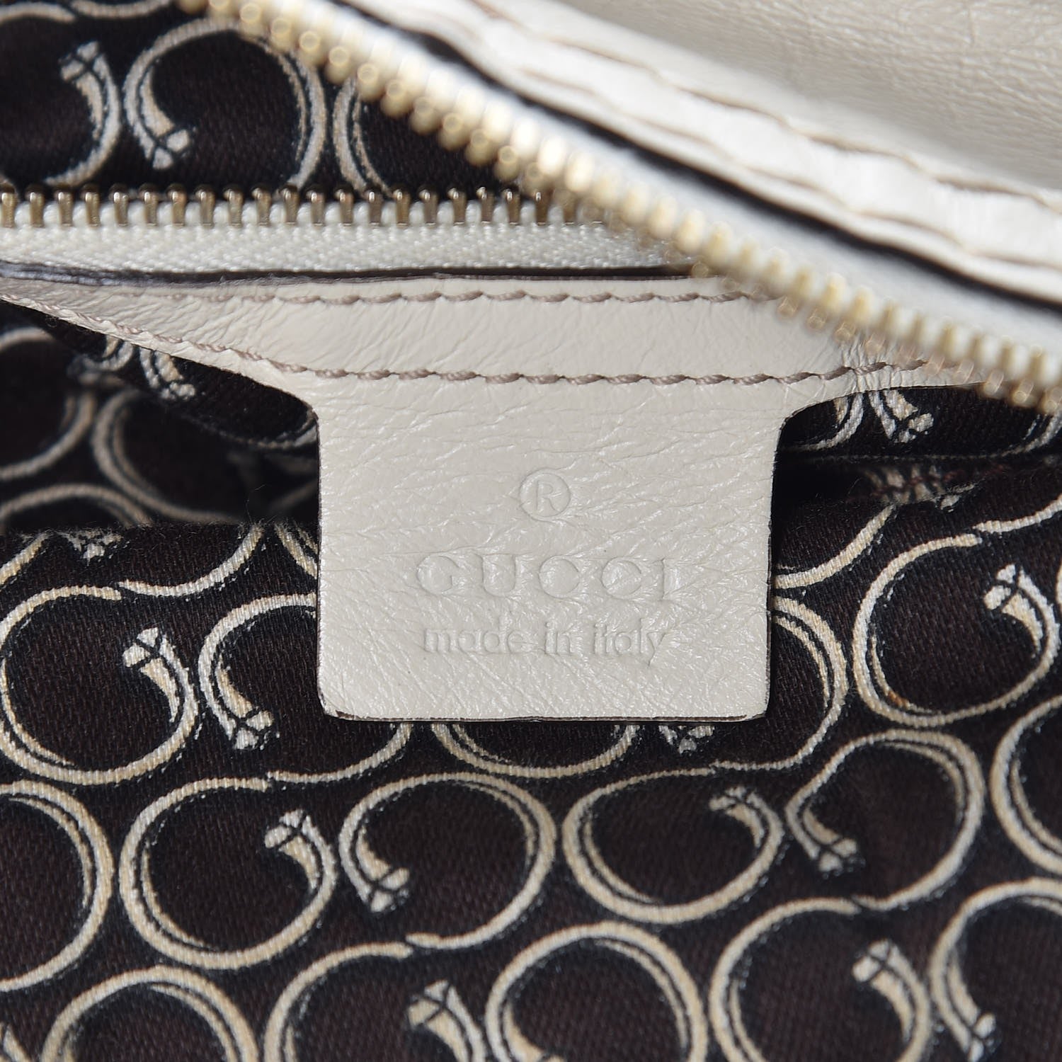 Gucci Calfskin Medium Horsebit Nail Boston Off White 7 of 13