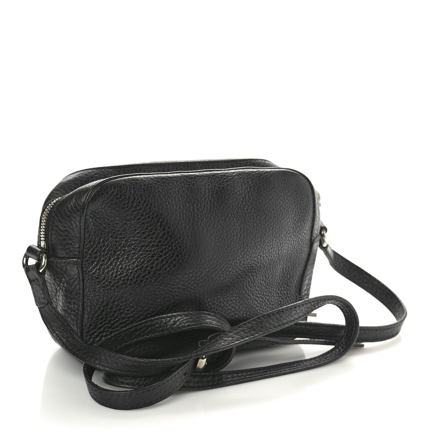 Gucci Pebbled Calfskin Studded Small Soho Disco Bag Black 3 of 15