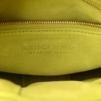 Bottega Veneta Suede Maxi Intrecciato Padded Chain Cassette Crossbody Bag Kiwi 6 of 10
