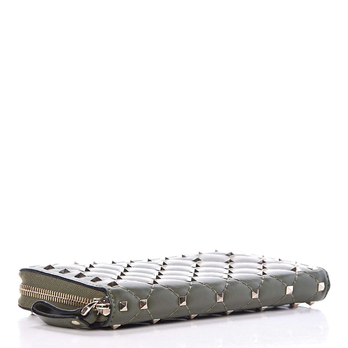 Nappa Rockstud Spike Zip Around Wallet Oasis