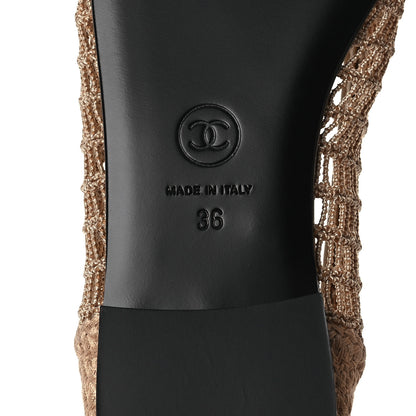 Chanel Raffia Cap Toe Ballerina Flats 36 Beige 8 of 11