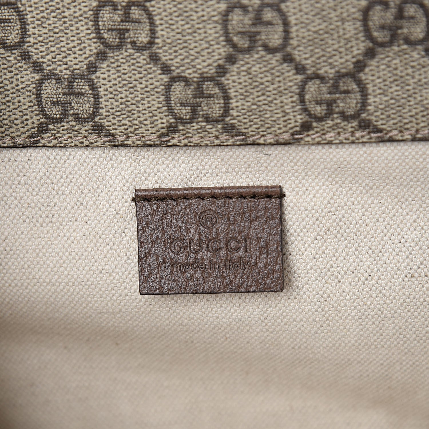 Gucci GG Supreme Monogram Web Small Neo Vintage Double Flap Messenger Bag Beige New Acero 6 of 10
