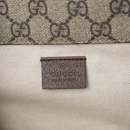 Gucci GG Supreme Monogram Web Small Neo Vintage Double Flap Messenger Bag Beige New Acero 6 of 10