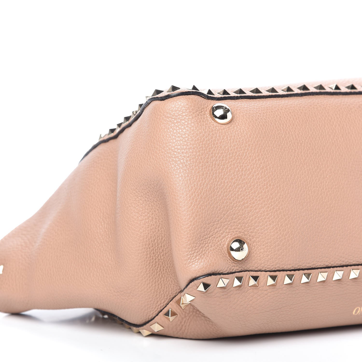 Valentino Garavani Pebbled Calfskin Medium Rockstud Tote Skin Sorbet 6 of 12