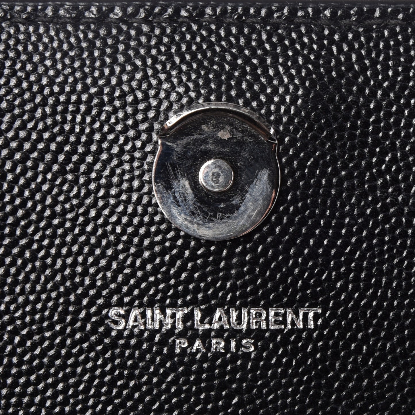 Grain De Poudre Medium Classic Monogram Kate Satchel Black