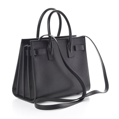 Saint Laurent Calfskin Baby Sac De Jour Black 3 of 9