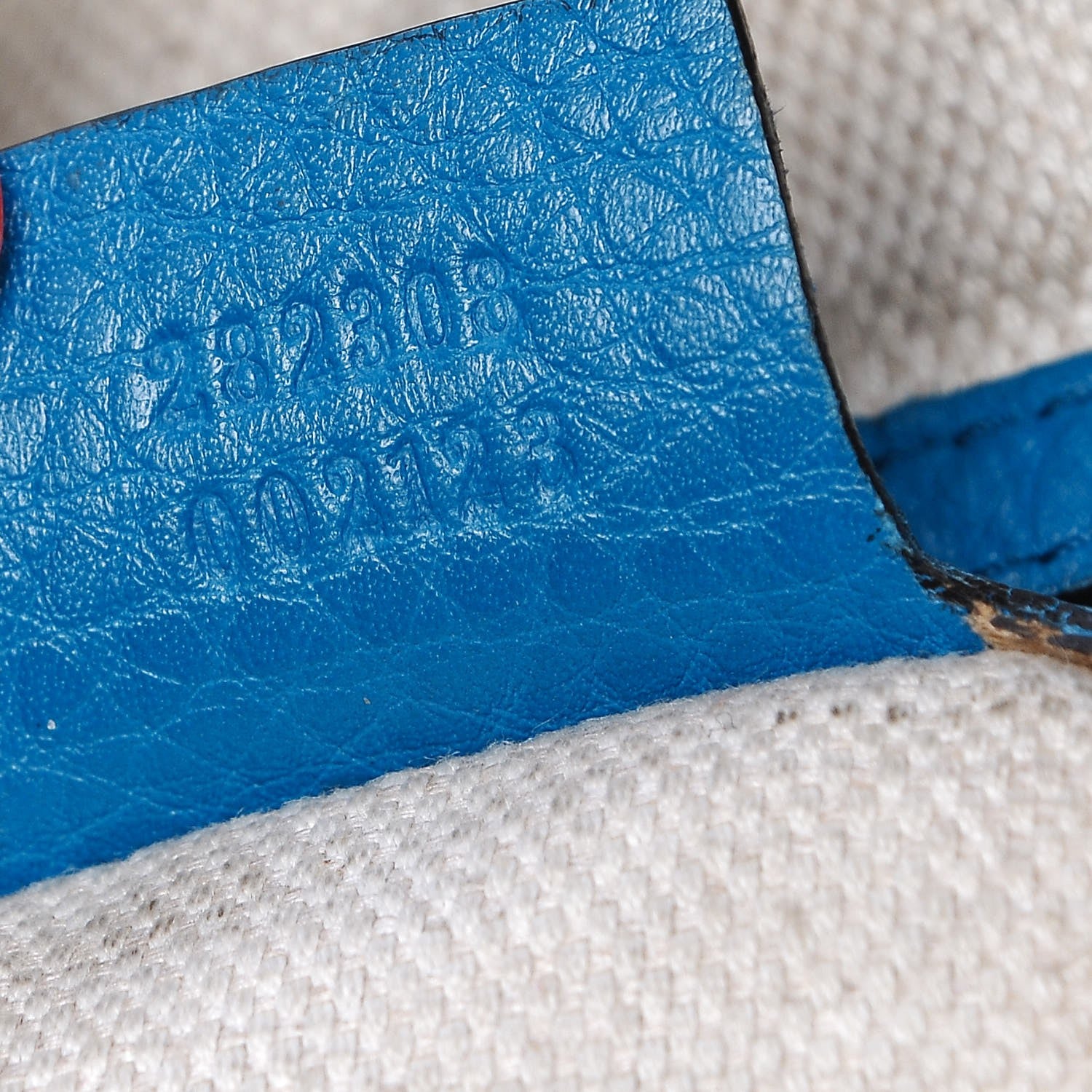 Gucci Pebbled Calfskin Large Soho Shoulder Bag Riviera Blue 7 of 23
