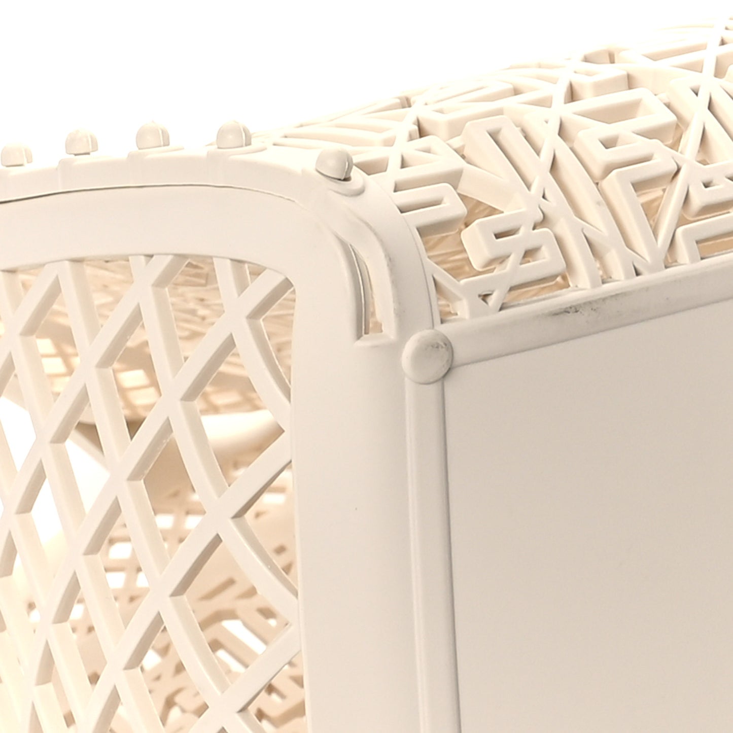 Recycled Plastic Basket Forty8 Satchel White