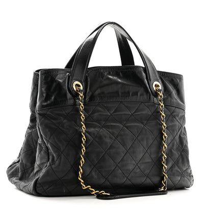 Chanel Iridescent Calfskin Quilted Large In The Mix Tote Black 3 of 14