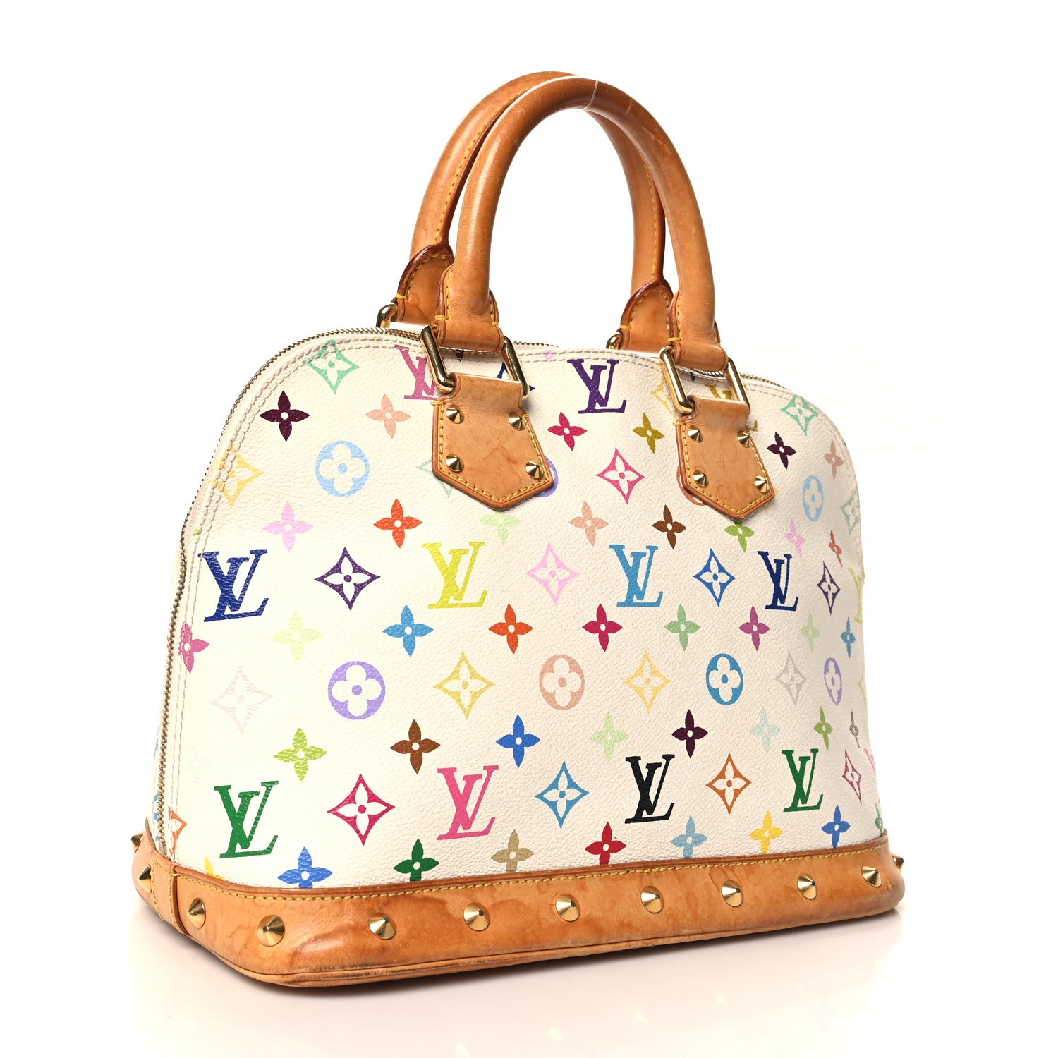 Louis Vuitton Monogram Multicolor Alma White 3 of 12