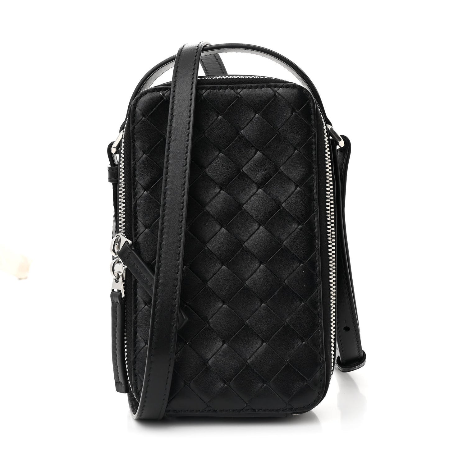 Nappa Intrecciato Getaway Phone Pouch Black