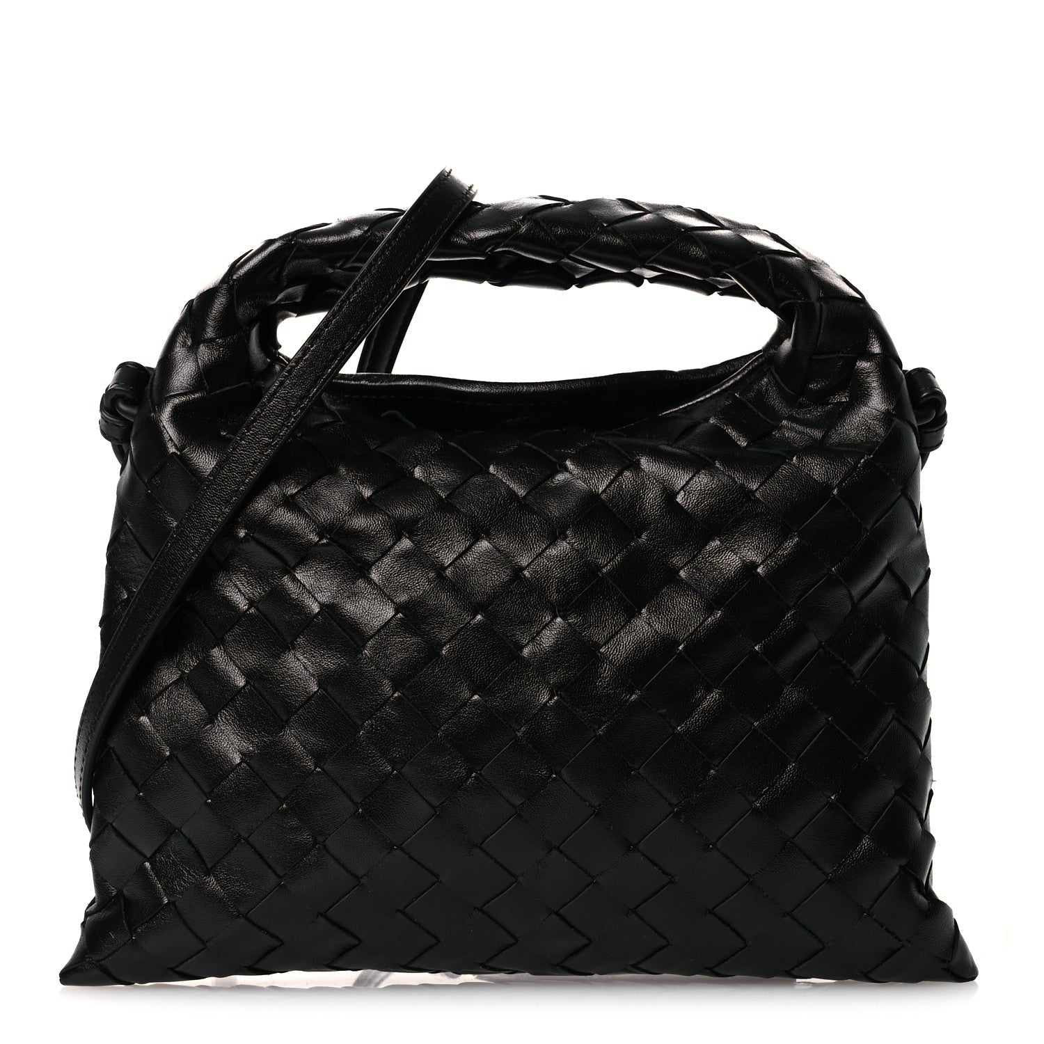 Bottega Veneta Calfskin Intrecciato Mini Hop Black 1 of 11