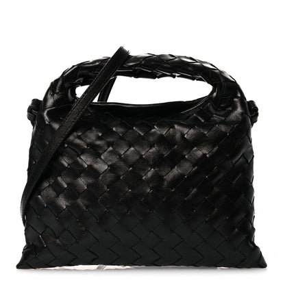 Bottega Veneta Calfskin Intrecciato Mini Hop Black 1 of 11