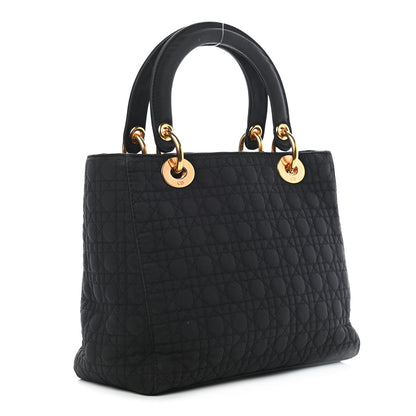 Christian Dior Nylon Cannage Medium Lady Dior Black 3 of 12