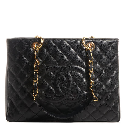 Chanel Caviar Grand Shopping Tote GST Black 1 of 9