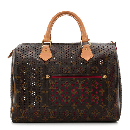 Louis Vuitton Monogram Perforated Speedy 30 Fuchsia 1 of 11