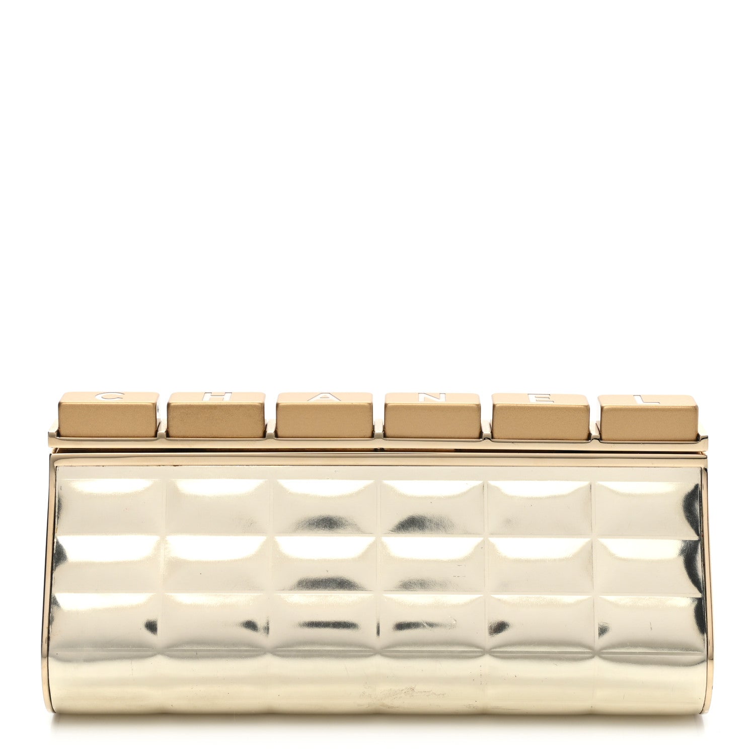 Chanel Metal Keyboard Clutch Dark Gold 1 of 13