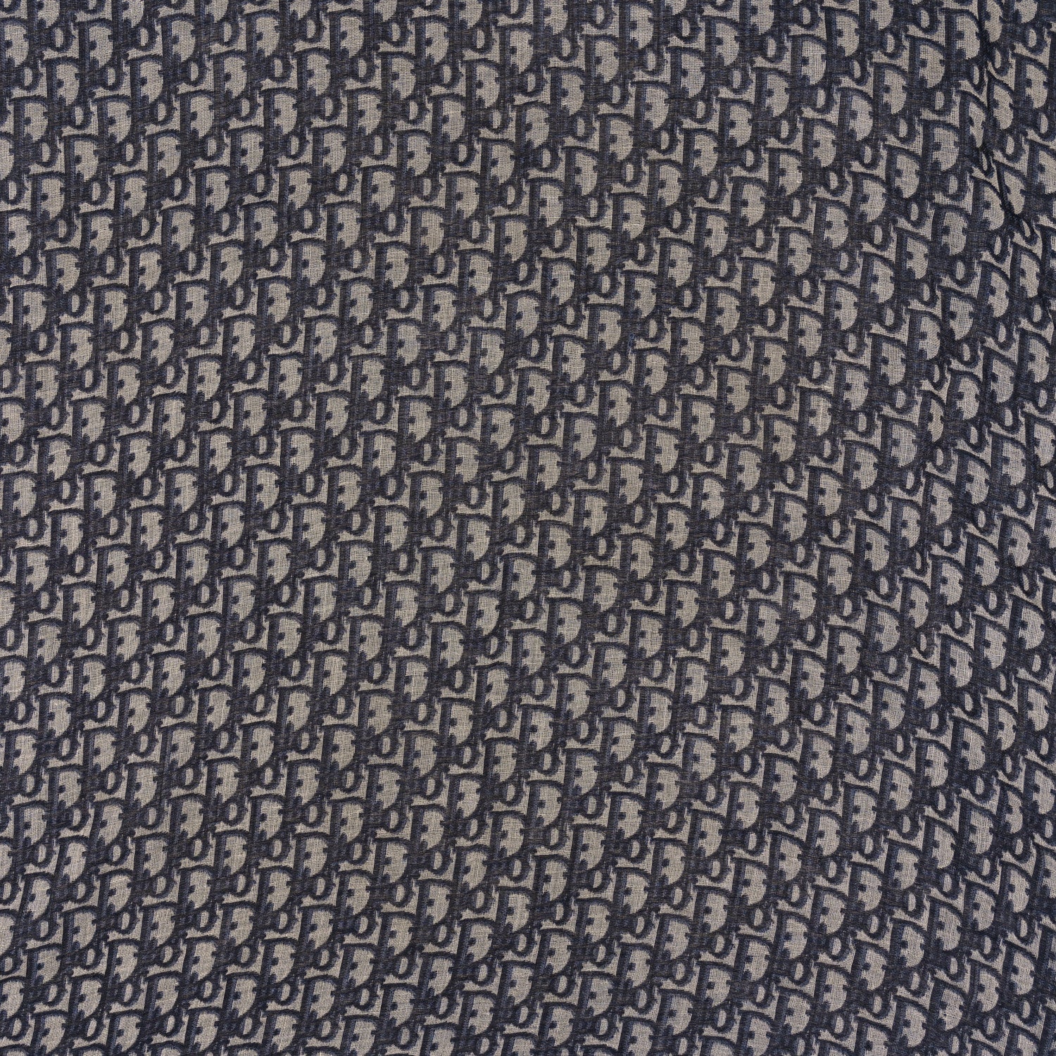 Christian Dior Wool Silk Cotton Oblique Scarf 3 of 7