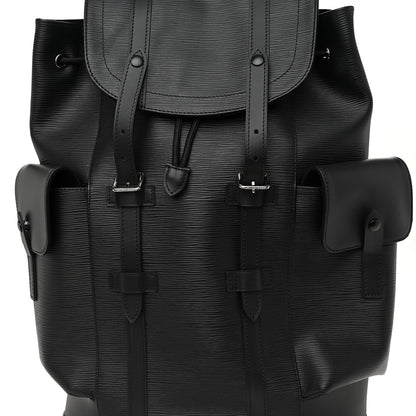 Louis Vuitton Epi Christopher Backpack PM Black 7 of 9