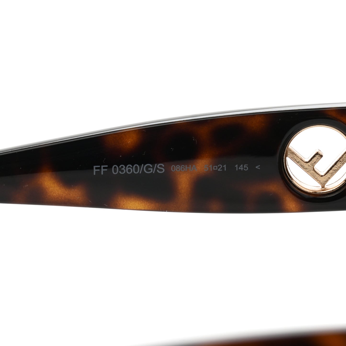 Acetate F is Fendi Cat Eye Sunglasses FF 0360/G/S Havana