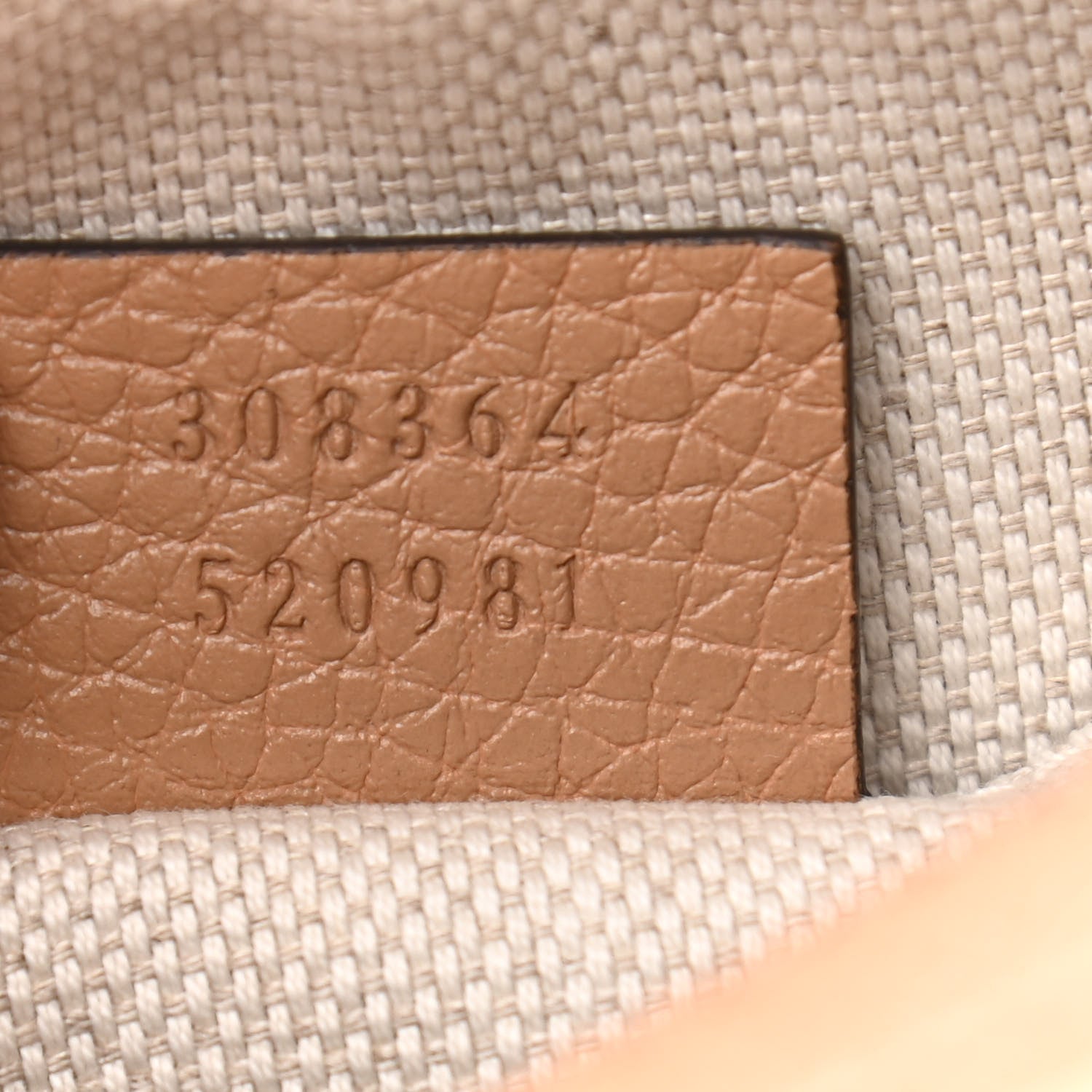 Gucci Pebbled Calfskin Small Soho Disco Bag Camelia 7 of 11