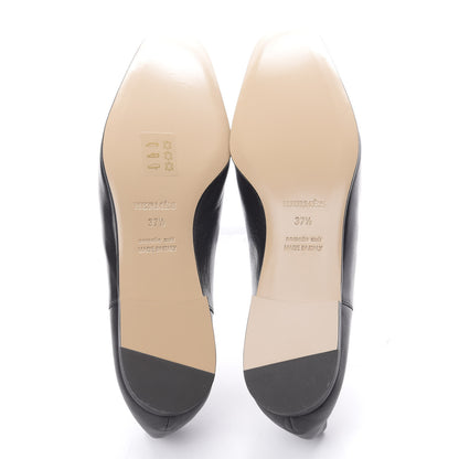 Hermes Goatskin Womens Time Loafers 37.5 Black 6 of 9