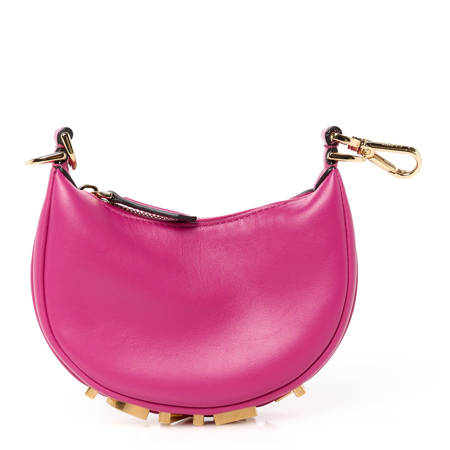 Vitello Grace New Matte Nano Fendigraphy Hobo Charm Ciclamino Pilar