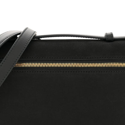 Loro Piana Nubuck L19 Extra Pocket Pouch Black Sun Gold 7 of 11