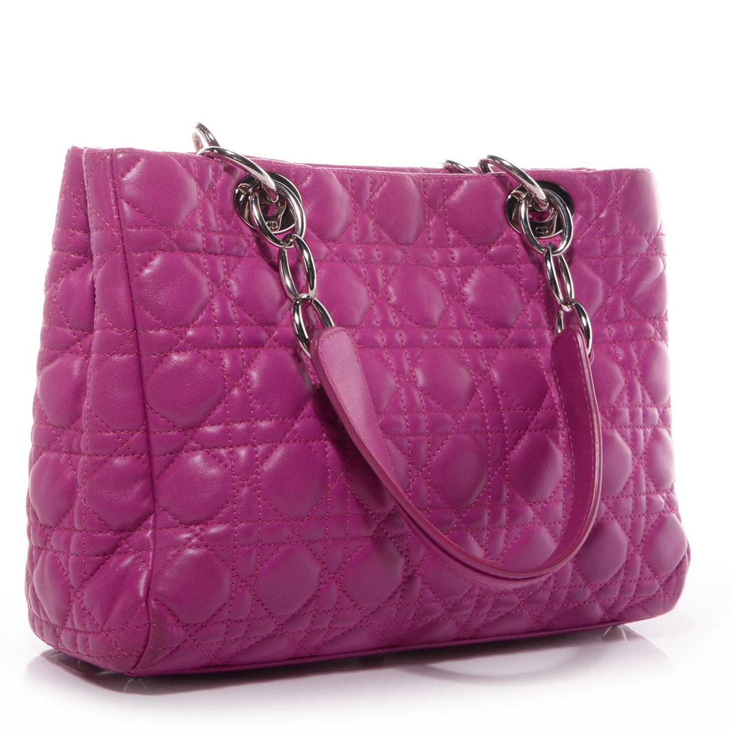 Lambskin Cannage Dior Soft Shopping Tote Pink