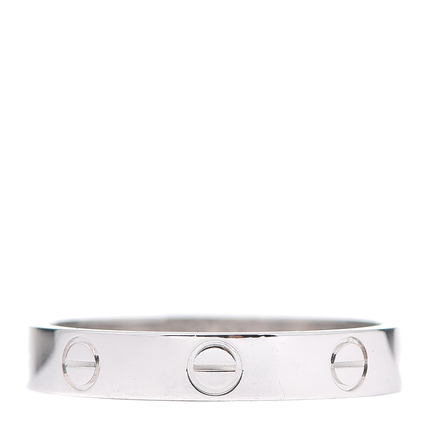 18K White Gold 3.5mm LOVE Wedding Band Ring 57 8