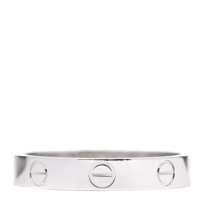 Cartier 18K White Gold 3.5mm LOVE Wedding Band Ring 57 8 1 of 4